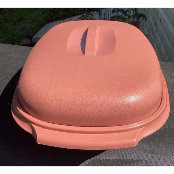 Tupperware Vintage Micro Steamer Microwave 6 Cups Mauve Pink - Picture 2 of 12